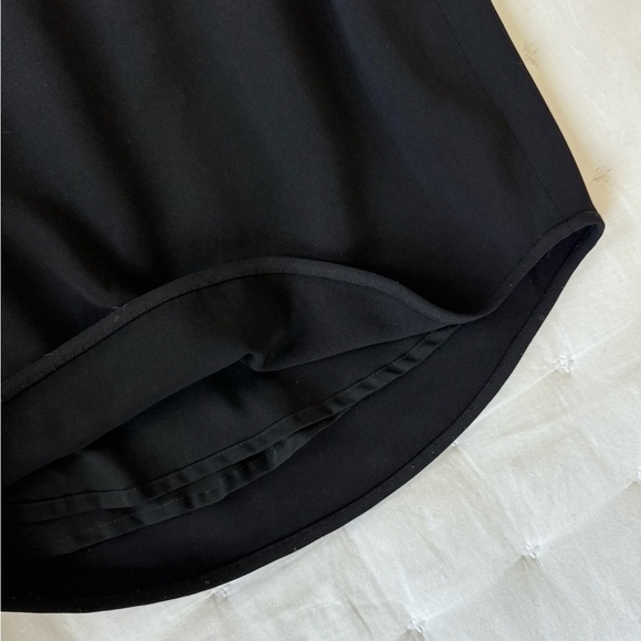 Theory XS Lydan Register Elastic Waistband Black Dress - Picture 8 of 10